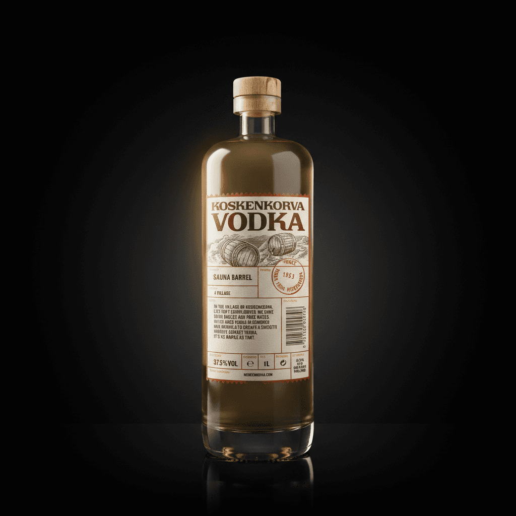 Koskenkorva Vodka Sauna Barrel