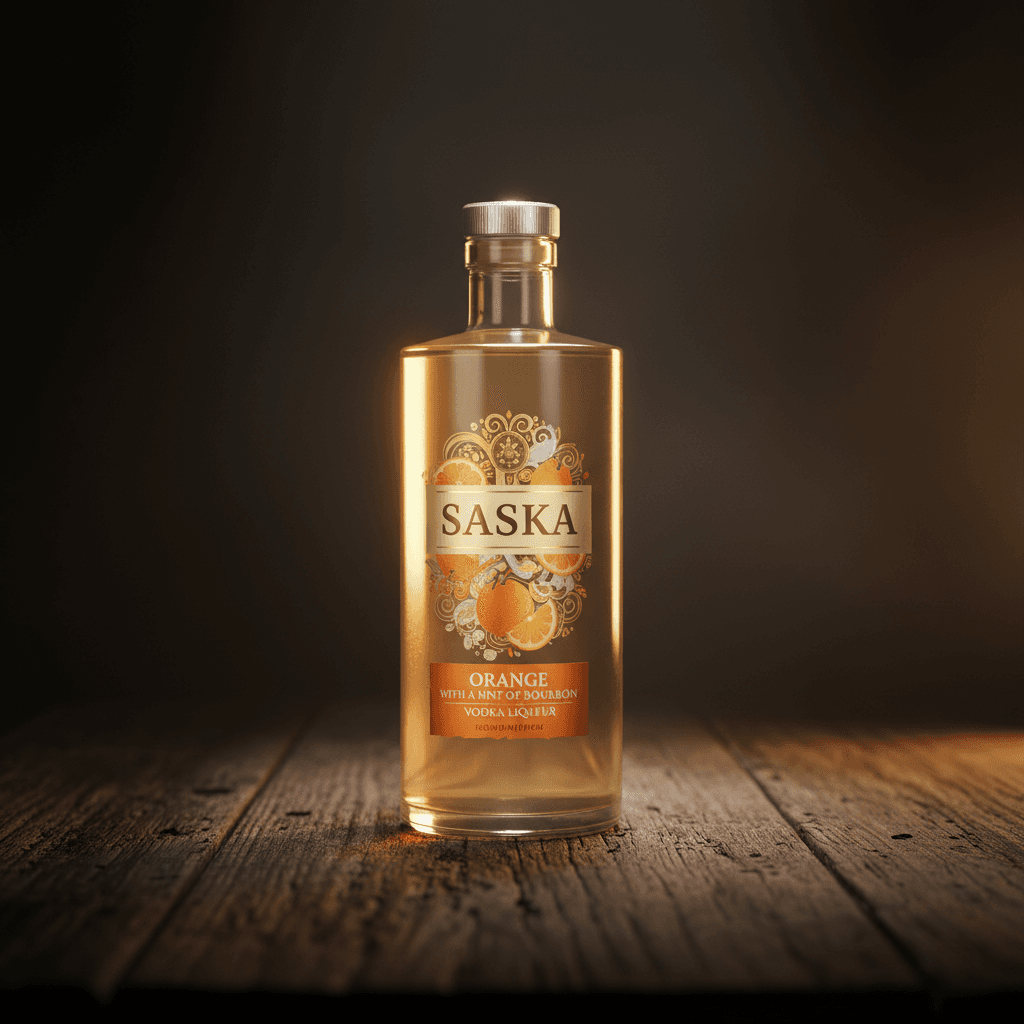 Saska Orange with a Hint of Bourbon Vodka Liqueur